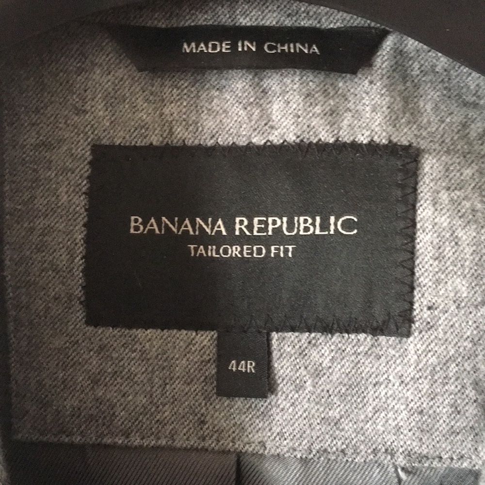 Grey Banana Republic Cotton Blazer - Picture 2 of 8